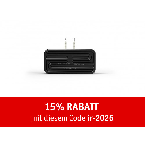 Keramikstrahler HFEH - 200 W - schwarz Keramikstrahler HFEH - 200 W - schwarz